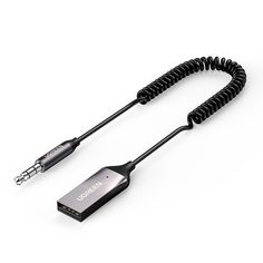Адаптер UGREEN CM309 70601 автомобильный BT, USB/Aux с микрофоном, черный