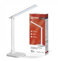 Светильник светодиодный IN HOME 4690612013473 настольный ССО 02Б 10Вт 4000К 625лм сенсор-диммер адаптер, белый