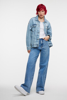 жакет джинсовый женский Куртка джинсовая oversize Befree