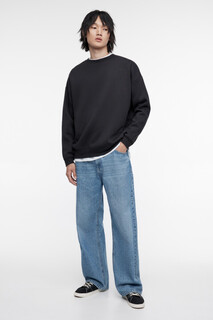 джемпер мужской Свитшот oversize базовый утепленный с начесом Befree