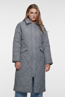 пальто женское Пальто oversize стеганое с отложным воротником Befree