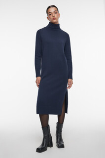 Платье-свитер миди вязаное свободное с разрезами Befree