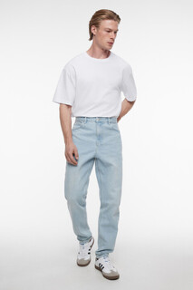 брюки джинсовые мужские Джинсы tapered зауженные базовые со средней посадкой Befree