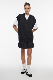 джемпер женский Жилет oversize тонкой вязки с V-вырезом Befree