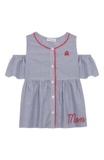 Хлопковый топ с открытыми плечами Sonia Rykiel Enfant