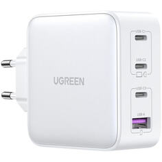 Зарядное устройство Ugreen CD226 GaN Tech Fast Charger (USB-A/3xUSB-C) белый