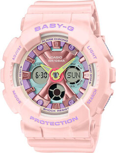 Японские наручные женские часы Casio BA-130PM-4A. Коллекция Baby-G