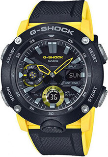 Японские наручные мужские часы Casio GA-2000-1A9DR. Коллекция G-Shock