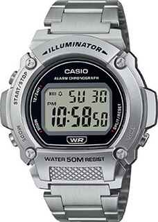 Японские наручные мужские часы Casio W-219HD-1A. Коллекция Digital