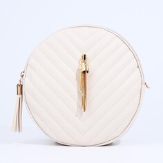 Сумка кросс-боди на молнии, цвет белый NO Brand