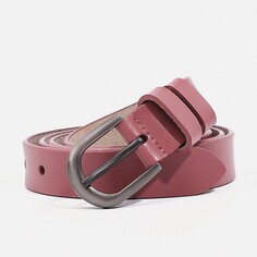 Ремень женский, ширина 2,5 см, винт, пряжка металл, цвет розовый NO Brand