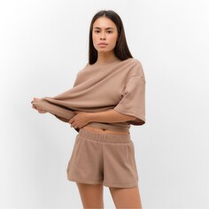 Комплект футболка шорты кофейный Kaftan