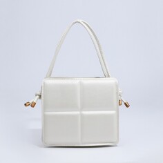 Сумка кросс-боди на молнии, цвет белый NO Brand