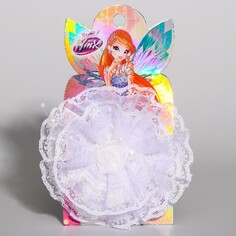 Бант для волос, белый, 11 см Winx
