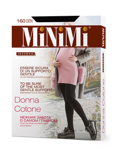Колготки mini donna cotone 160 nero Minimi