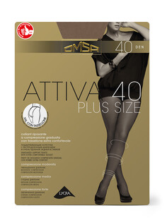 Колготки oms attiva 40 xxl plus size daino 6 (xxl) Omsa