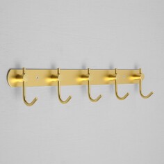 Вешалка с пятью крючками cappio vc100, цвет золотой
