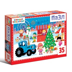 Пазл Синий трактор