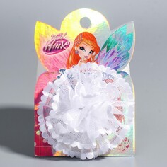 Бант для волос, белый, 7,5 см Winx