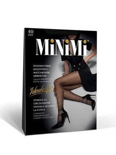 Колготки mini ideale 40 maxi (утяжка по ноге) nero Minimi
