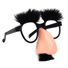 Карнавальные очки-маска, брови, большой нос, 17х4х19 см NO Brand