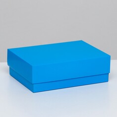Коробка складная,голубая, 16 х 12 х 5,2 см Upak Land