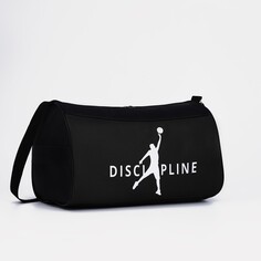 Сумка спортивная discipline, наружный карман, 40х21х24см, цвет черный/ хаки Nazamok