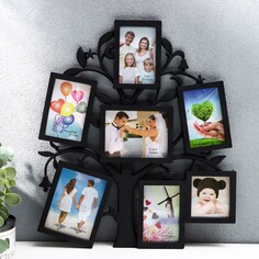 Фоторамка на 7 фото 7х7 см, 7х10 см, 8х10 см NO Brand