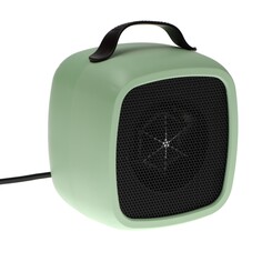 Мини тепловентилятор настольный lto-01, 500вт, 4м2, от сети, зеленый Luazon Home