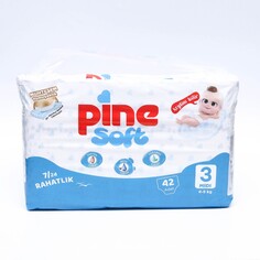 Подгузники детские pine soft 3 midi (4 - 9 kg), 42 шт NO Brand