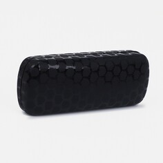 Футляр для очков хлопушка, салфетка, цвет черный NO Brand