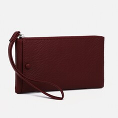 Кошелек на молнии, цвет бордовый NO Brand