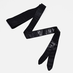 Пояс-кушак, ширина 8.5 см, цвет черный NO Brand
