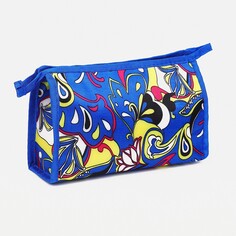 Косметичка на молнии, цвет синий NO Brand