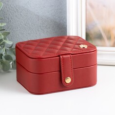 Шкатулка кожзам для украшений NO Brand