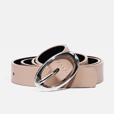 Ремень женский, ширина 2,3 см, пряжка металл, цвет бежевый NO Brand
