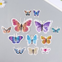 Бабочки картон двойные крылья