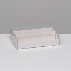 Коробка для макарун, с ложементом, белая 21 х 16,5 х 5,5 см Upak Land