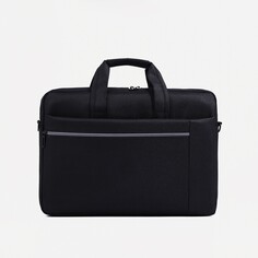 Сумка для ноутбука на молнии, цвет черный NO Brand