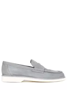 Лоферы замшевые Santoni