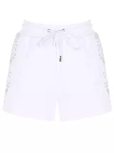 Шорты хлопковые со стразами Philipp Plein