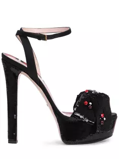Босоножки с пайетками Gucci
