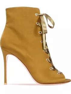 Атласные ботильоны Gianvito Rossi