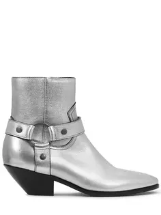 Кожаные ботильоны-казаки West Saint Laurent