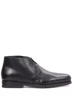 Ботинки кожаные на меху Santoni