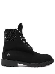 Ботинки из нубука на меху Philipp Plein