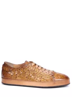 Кеды из кожи каймана Santoni