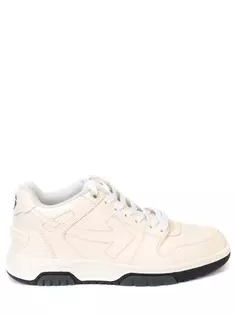 Кроссовки кожаные Off White