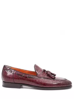 Лоферы из кожи каймана Santoni