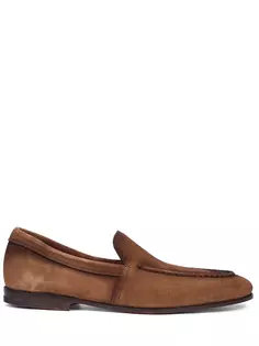 Лоферы замшевые Santoni